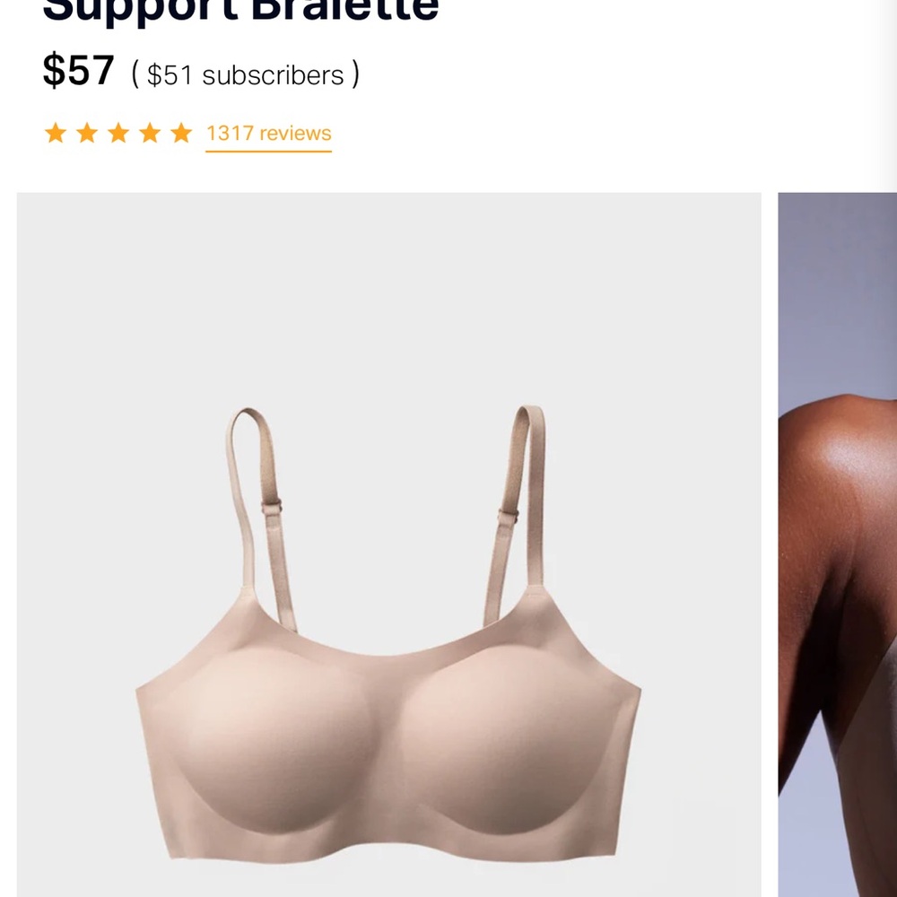 Eby Seamless Support Bralette - Tan